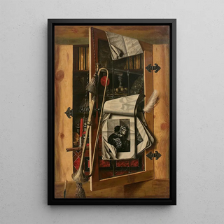 Franciscus Gysbrecht - Trompelil aux instruments de musique et la gravure du Bravo de Titien.webp