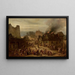 City on fire - Franciszek Kostrzewski — framed artwork on a wall