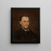 Selbstporträt - Franciszek Streitt — gerahmtes Bild an der Wand
