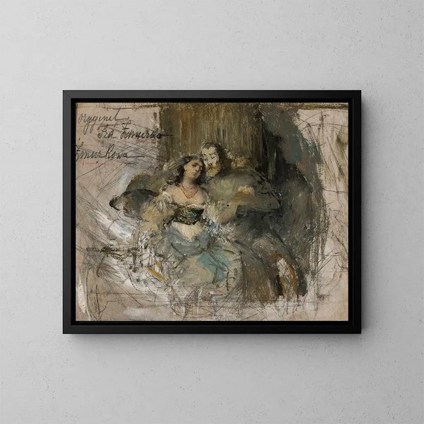 Kazimierz e Esterka - Franciszek Żmurko — quadro incorniciato alla parete