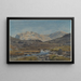 Mountain Landscape Painting - François-Louis Français — framed artwork on a wall