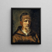Bust of a Capuchin representing photographer Oberli of Solothurn wearing a hood - Frank Buchser — framed artwork on a wall
