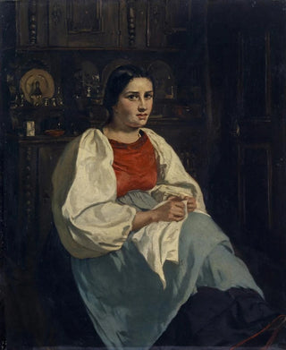 Frank Buchser - Girl from Oberhasli.webp