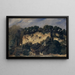 Houses near a quarry - Frank Buchser — framed artwork on a wall