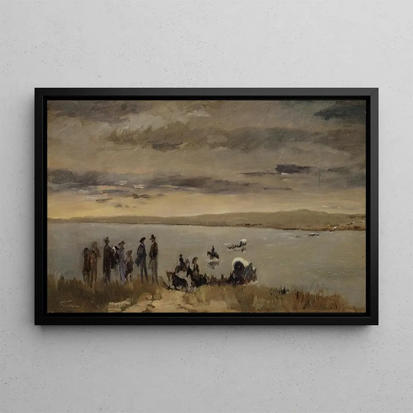Frank Buchser - Passage at the Platte River.webp