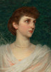 Portrait Painting of Maude Moore - Frank Dicksee — artwork view