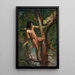 Ahuitzotl et l'Ocelot - Frank Earle Schoonover — framed artwork on a wall