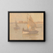 Bateaux di pesca a Honfleur n° 1 - Frank Edwin Scott — quadro incorniciato alla parete