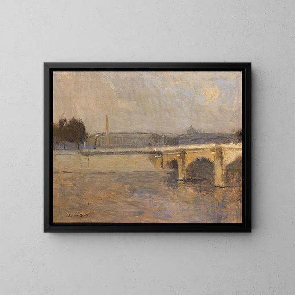 La Seine à Paris, Pont de la Concorde - Frank Edwin Scott — quadro incorniciato alla parete