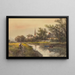 Szenenlandschaft ohne Titel - Frank F. Englisch — gerahmtes Bild an der Wand