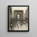 La porte Saint-Denis - Frank Myers Boggs — gerahmtes Bild an der Wand