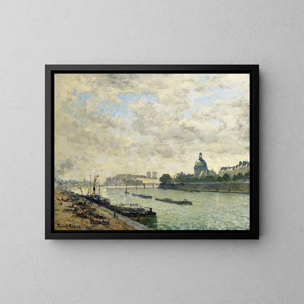 Les quais de la Seine à Paris - Frank Myers Boggs — gerahmtes Bild an der Wand