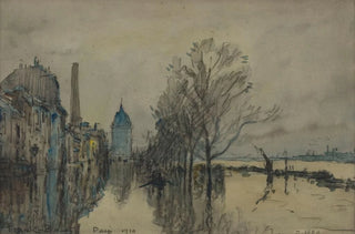 Frank Myers Boggs - Vue de la Seine pendant les inondations.webp