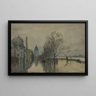 Frank Myers Boggs - Vue de la Seine pendant les inondations.webp