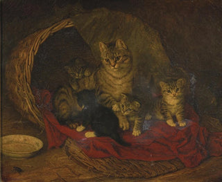 Frank Paton - Cat and Kittens.webp