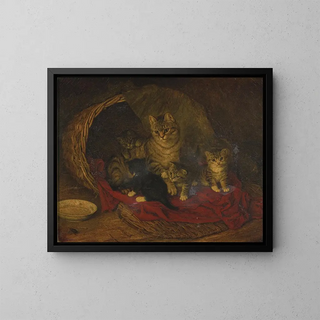 Frank Paton - Cat and Kittens.webp