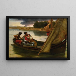 Frank William Warwick Topham - The Voyage Of King Arthur And Morgan Le Fay To The Isle Of Avalon.webp
