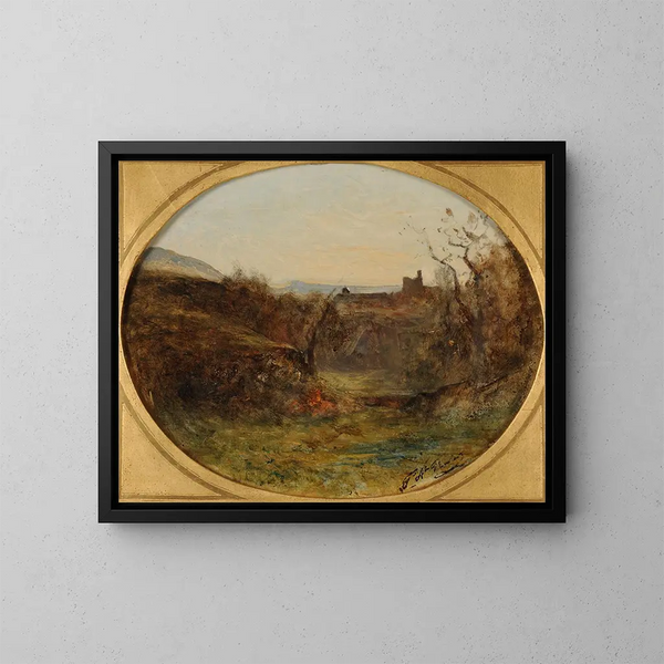 Champfond a Crémieu - François-Auguste Ravier — quadro incorniciato alla parete