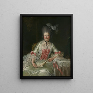 FranoisHubert Drouais - Marie Rinteau called Mademoiselle de Verrires.webp