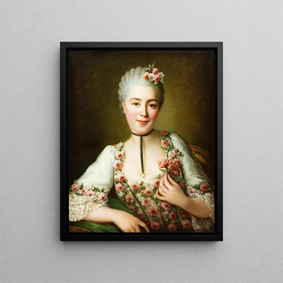 FranoisHubert Drouais - Portrait of a Lady said to be Mademoiselle Dor.webp