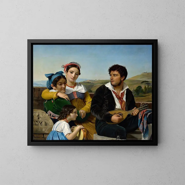 Un gruppo musicale - François-Joseph Navez — quadro incorniciato alla parete