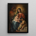 La Sainte Famille avec le petit Saint Jean-Baptiste - François-Joseph Navez — quadro incorniciato alla parete