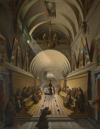 FranoisMarius Granet - Interior of a Capuchin Convent.webp