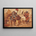 Sul banco, Tanger - François Alaux — quadro incorniciato alla parete