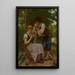 Die bescheidene junge Frau - François Alfred Delobbe — gerahmtes Bild an der Wand