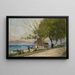 Route au bord du lac à Tourronde sur le lac Léman - François Bocion — quadro incorniciato alla parete