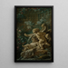 Fontaine mit zwei Lieben, von denen eine liegend ist - François Boucher — gerahmtes Bild an der Wand