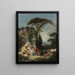 Szenen aus der ländlichen Szene (Konflikt der Fälle) - François Boucher — gerahmtes Bild an der Wand