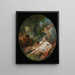 Bacchantes endormies surprises par des satyres - François Boucher — gerahmtes Bild an der Wand
