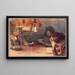 La Lampe - François Guiguet — gerahmtes Bild an der Wand