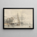 Vele ormeggiate - Frans Arnold Breuhaus de Groot — quadro incorniciato alla parete