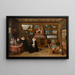 Portrait of a Family in a Collector's Study - Frans Francken the Younger — framed artwork on a wall