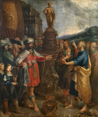 Frans Francken the Younger - The Emperor Diocletian shows the Statue of Asclepius.webp