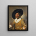 Joyeux buveur - Frans Hals — framed artwork on a wall