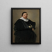 Portrait of Lucas de Clercq - Frans Hals — framed artwork on a wall