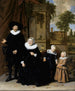 Portrait of a Dutch family - Frans Hals — artwork view