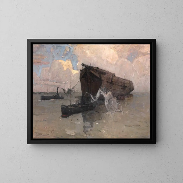 Der letzte Flug - Frans Hens — gerahmtes Bild an der Wand