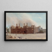 L'Hôtel de Ville nach dem Brand von 1871 - Frans Moormans — gerahmtes Bild an der Wand
