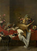 Korb mit Wildfrüchten und Blumenvasen auf einem Tisch - Frans Snyders — Ansicht des Kunstwerks