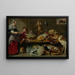 Küchenstillleben mit einer Magd und einem jungen Jungen - Frans Snyders — gerahmtes Bild an der Wand