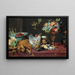 Stillleben mit kleinem Wild und Früchten - Frans Snyders — gerahmtes Bild an der Wand