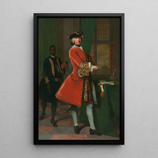 Frans van der Mijn - Portrait of Jan Pranger and an Enslaved Servant.webp