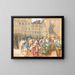 Ein belebter Blumenmarkt - Franz Alt — gerahmtes Bild an der Wand
