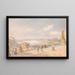 Dresde, scala verso la terrazza Brühl - Franz Alt — quadro incorniciato alla parete