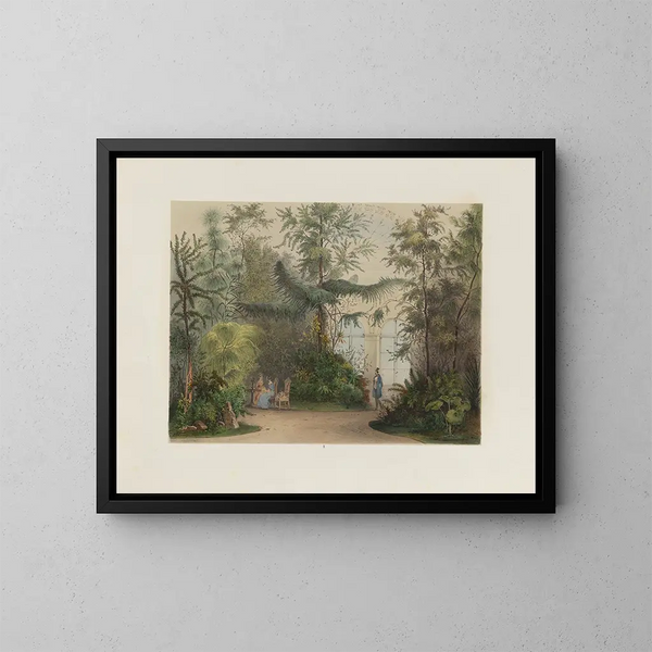 Der Wintergarten im kaiserlichen und königlichen Hofburg in Wien - Franz Antoine — gerahmtes Bild an der Wand
