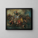 Marie mit dem Kind und Heiligen auf einem Thron auf Wolken - Franz Anton Palko — gerahmtes Bild an der Wand